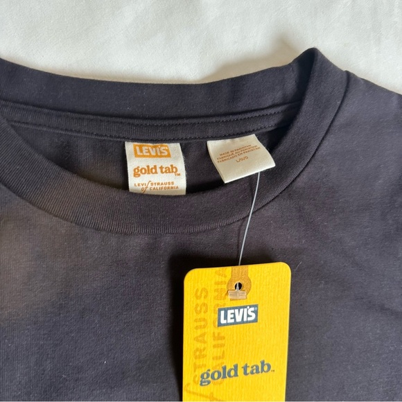 Levi's Black Short Sleeve Tee Classic Crew Neck - Picture 1 of 2